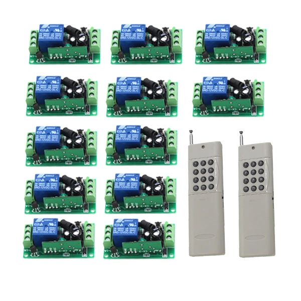 

Передатчик RF DC 12V 1000M 2X 12X 1 канальный 10A реле умный беспроводной пульт дистанционного управления, передатчик Whit sku: 5438