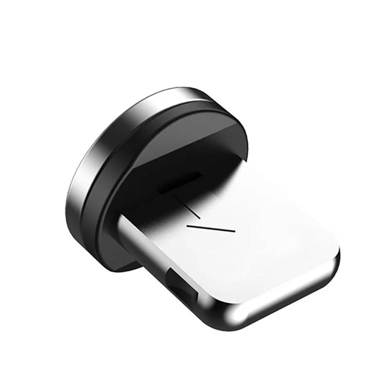 For iPhone Plug Магнитный usb-кабель со светящимся потоком для iPhone XS MAX XR 7 8, зарядное устройство Micro type C для быстрой зарядки, Магнитный зарядный USB-C type-C - Цвет: For iPhone Plug