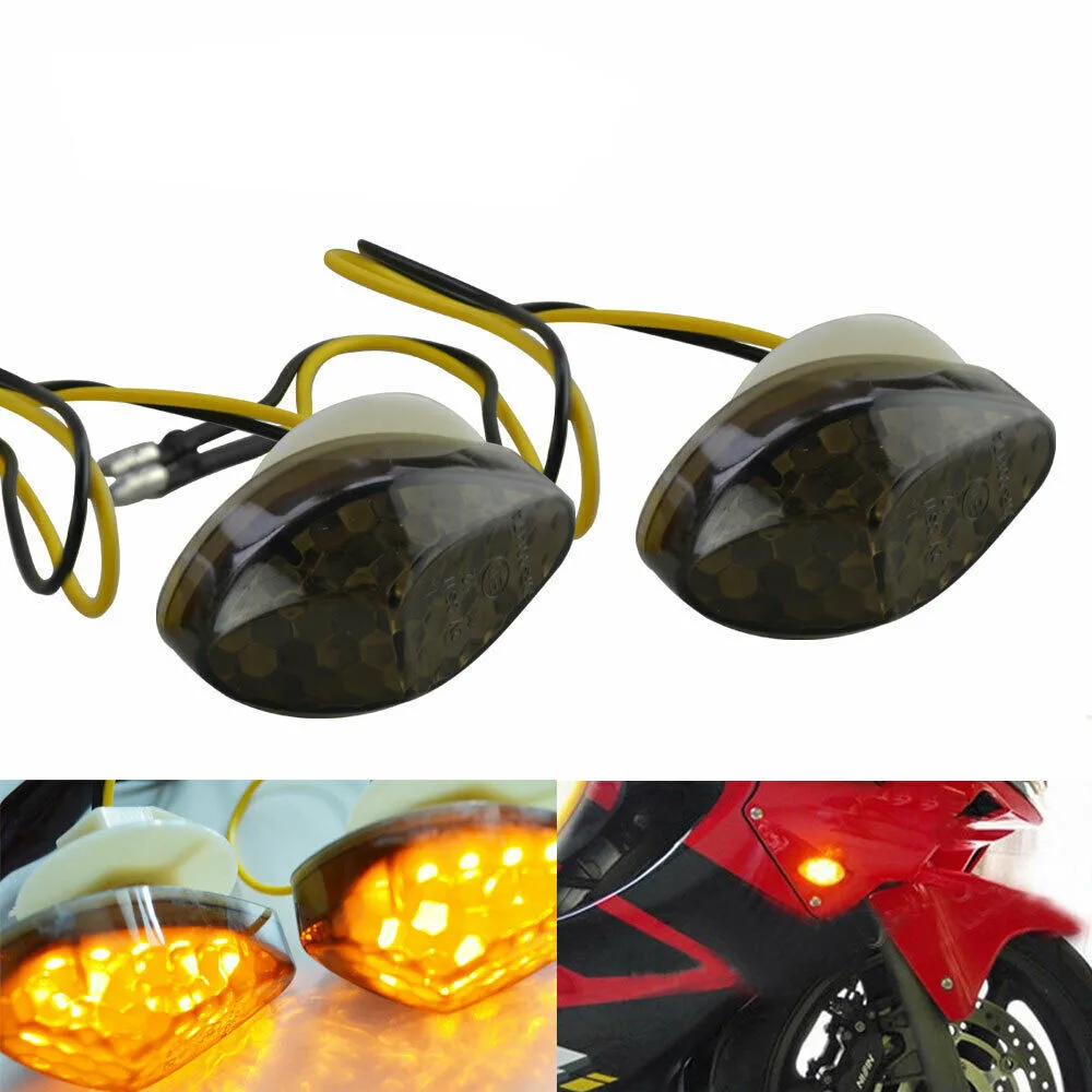

Универсальный светодиодный указатель поворота для мотоцикла, 2 шт., световой индикатор, лампочка, поворотник, фонарики для Honda CBR 600RR 1000RR 2004-2007 05