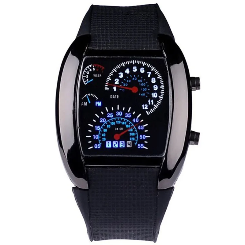 

Fashion Unique LED Digital Men Watches Wen Electronic Sport Watch Men Boy Rubber Clock Relogio Masculino Reloj Hombre