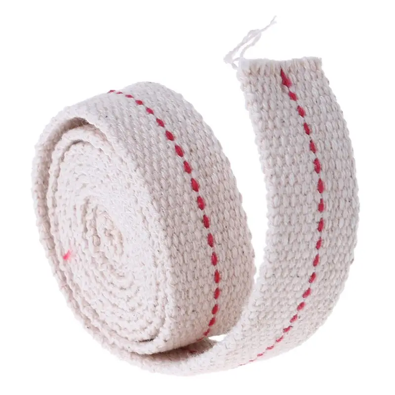 

Premium Oil Lamp Mate Flat Cotton Oil Lantern Kerosene Lamp Wick Red Stitch 0.79in Wide 3.3ft Roll Candle Making Supplies