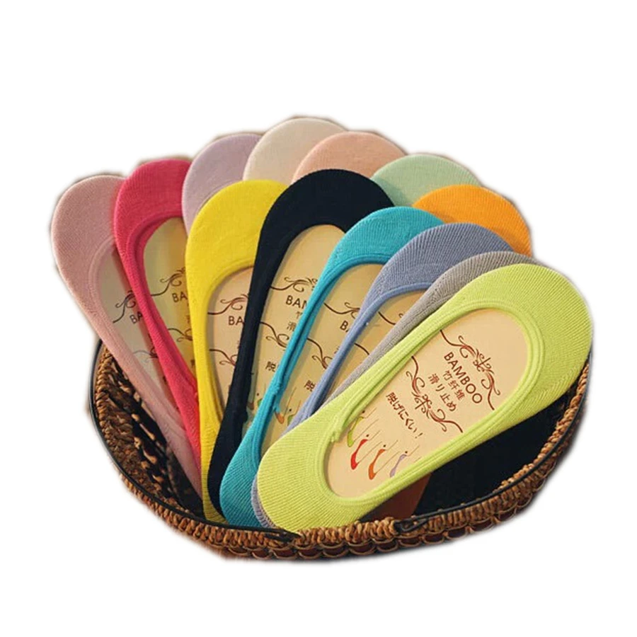 10pairs/lot Sneakers Invisiable Heel Pain Soft Gel Rubber sapatos 2017 Peds&ampLiners Sock Hot Womens Slippers Solid Cotton |