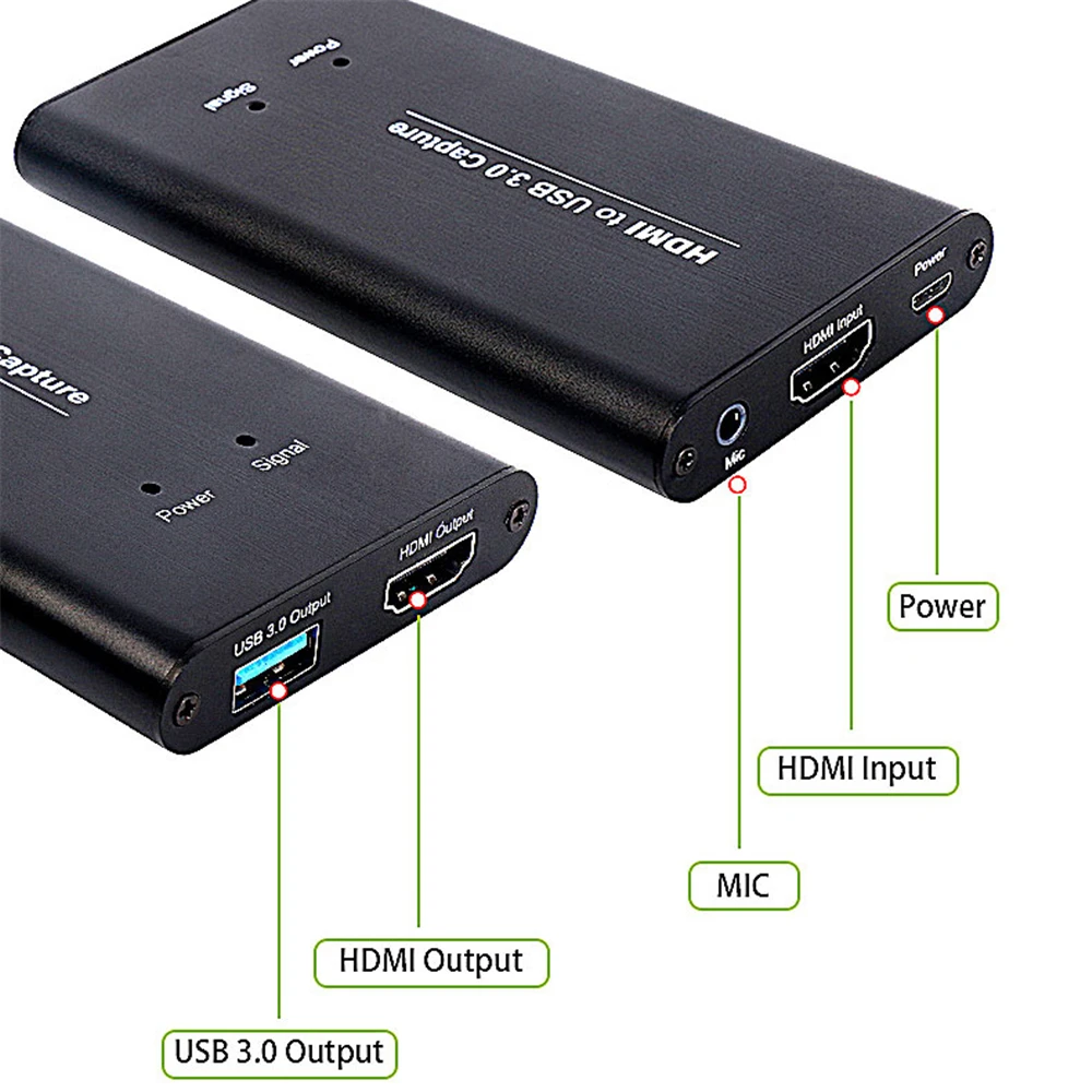 KuWFi USB3.0 HDMI 1080P видеозахвата HDMI к USB карта видеозахвата ключ игра потоковая прямая трансляция с микрофоном вход
