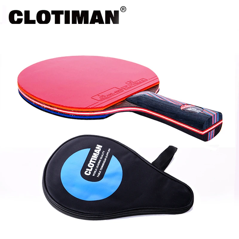 Ракетка для настольного тенниса из углеродного волокна 7 слойная резиновая