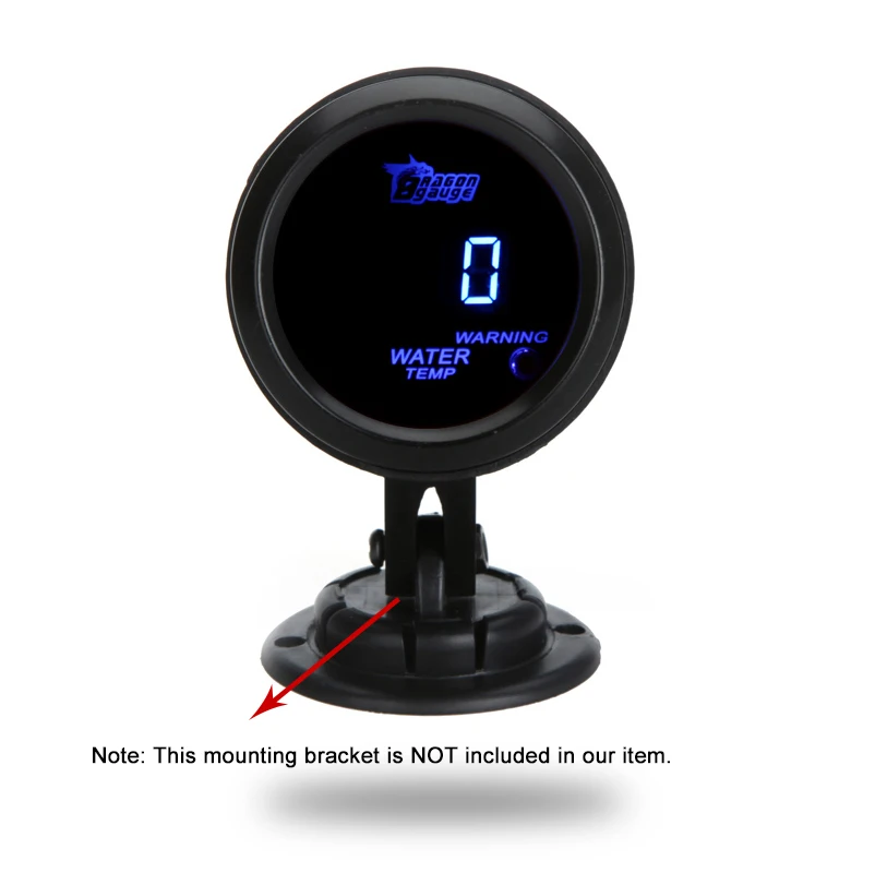 Цифровой измеритель температуры воды датчик с датчиком для авто 52 мм 2 дюйма ЖК