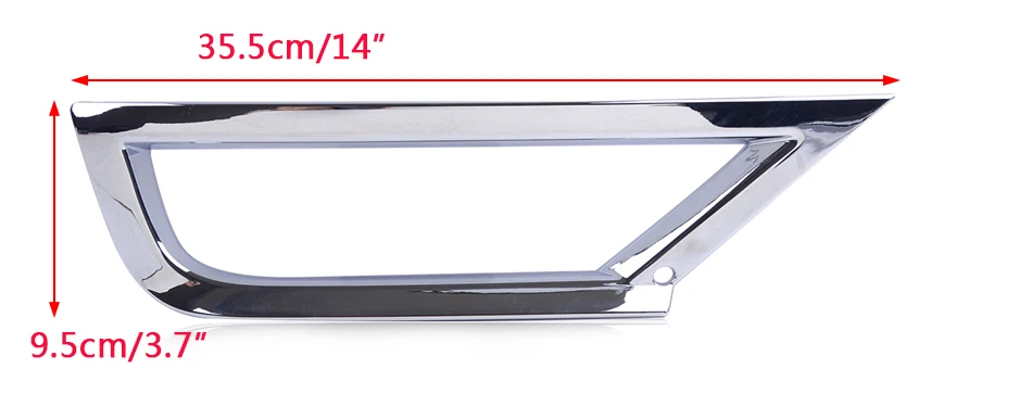CITALL Новая 1 пара ABS Хромированная Автомобильная передняя противотуманная фара полоса рамка Крышка отделка украшения аксессуары Подходит для VW T-ROC