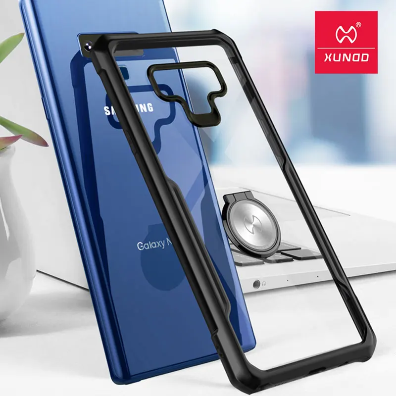 for Samsung Galaxy Note 9 10 10+ XUNDD Transparent Phone case with Ring Holder stand Silicon protective |