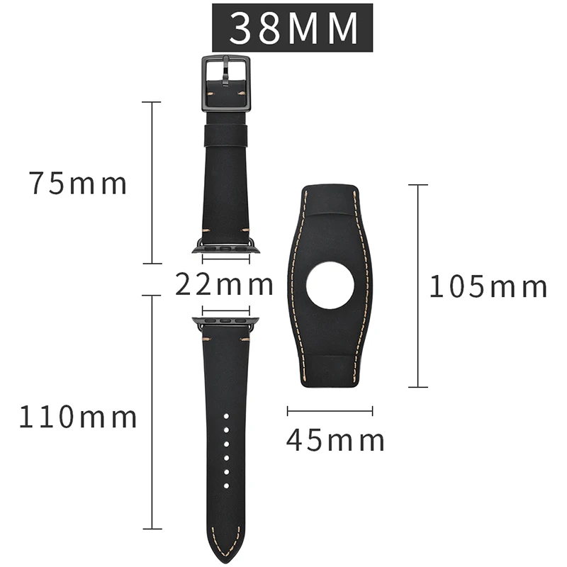 Новейшие часы из натуральной кожи браслет ремешок для Apple Watch Series 1 2 3 iWatch 38 мм 42 мм ремешки для часов