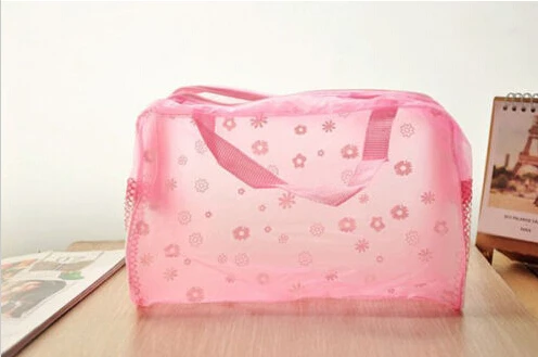 Бархатная женская косметичка с цветочным принтом модная дорожная сумка для