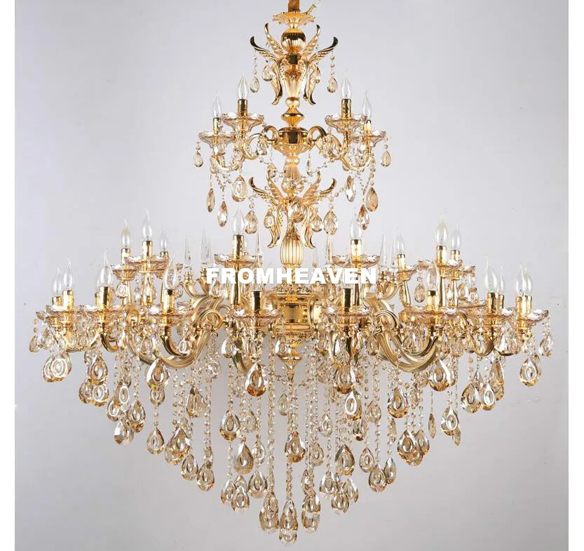 Бесплатная доставка европейская Золотая люстра популярная Подлинная винтажная