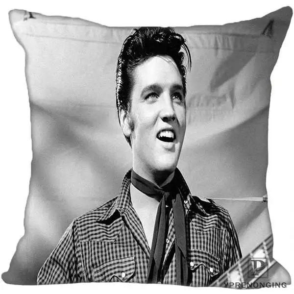 Square Pillowcases На Заказ Декоративная наволочка Элвис Пресли рок квадратная на молнии наволочка лучший подарок 35X35,40x40,45x45 см(одна сторона) 180516-30 - Цвет: Square Pillowcases