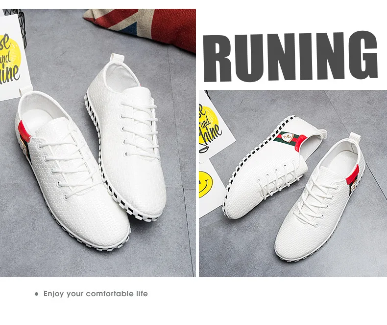 Sycatree Male Leather Casual Shoes for Men Canvas Shoes Outdoor Sneakers Air Mesh Flats Breathable Brand Shoes Plus Size 46