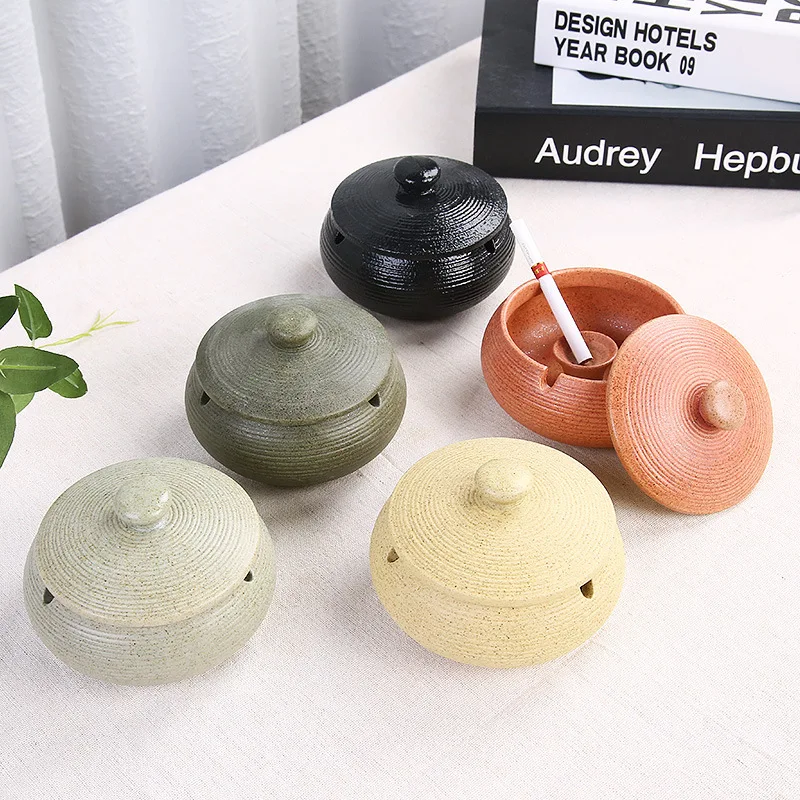 

Fashion Ceramic Glass Ashtray Hotel Home Living Room Office Room KTV Ashtray R430
