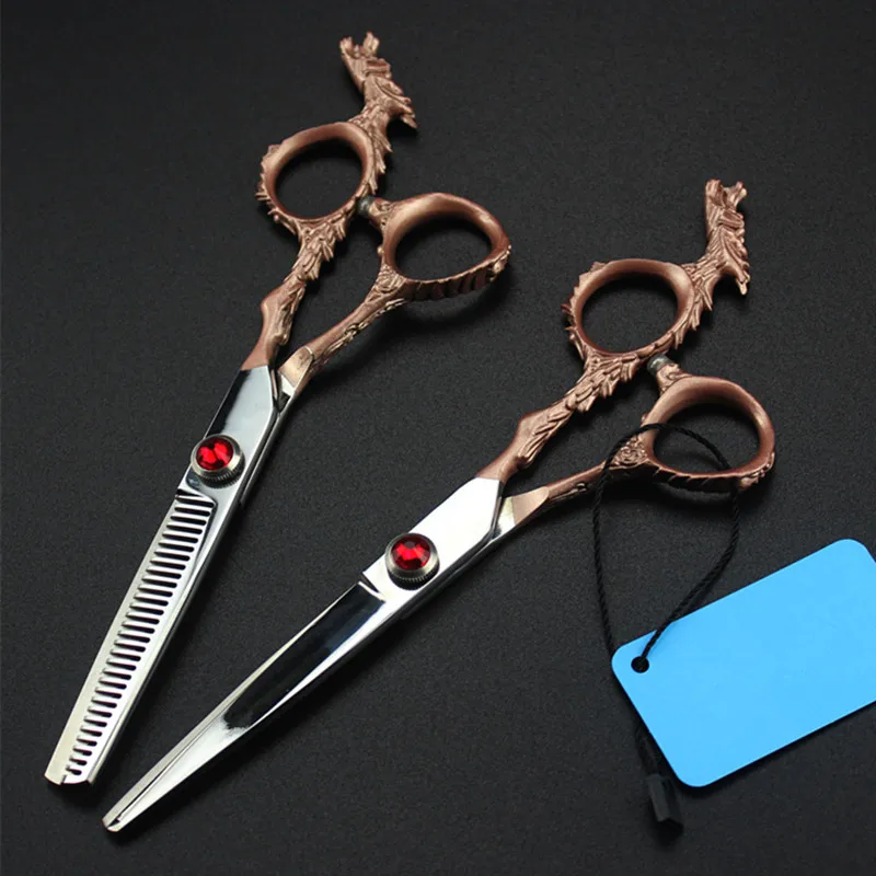 Под заказ Японские Стальные 6 дюймовые драконовые ножницы для стрижки волос