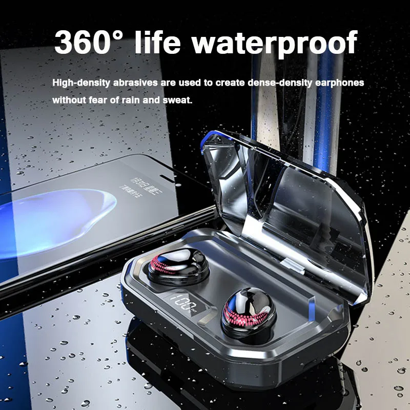 moloke Bluetooth 5.0 Earphones TWS Wireless Blutooth Earphone Handsfree Sports Earbuds Gaming Headset Phone | Электроника
