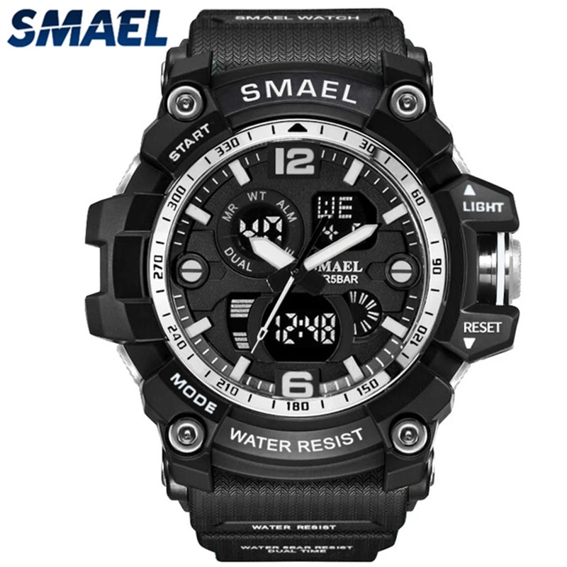 Часы наручные SMAEL Мужские кварцевые модные брендовые аналоговые спортивные