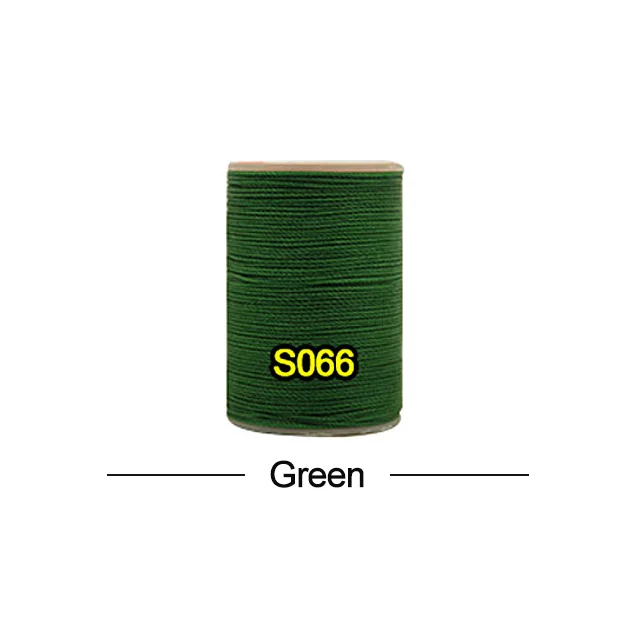 Green 40 цветов на выбор, круглая вощеная нить для кожевенного ремесла, профессиональный инструмент, диаметр 0,8 мм, Полиэстеровая Веревка DIY 50 м - Цвет: Green
