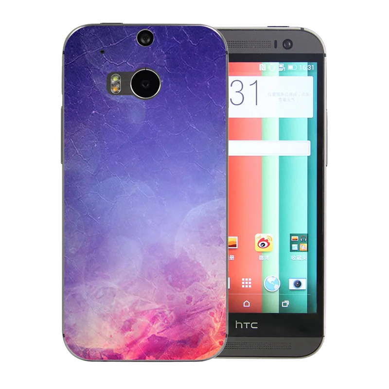 Задняя крышка для HTC One M8 чехол мобильного телефона мягкий из ТПУ Capa M 8 цветов с