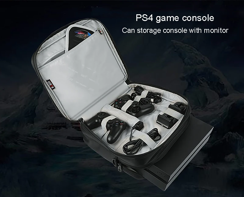 BUBM PS4 дорожная сумка для переноски, игровая консоль сумка защитный чехол для PS4/PS4 PRO/xbox ONE X контроллер и аксессуары