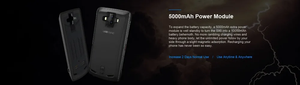 DOOGEE S90 IP68/IP69K модульный прочный сотовый телефон 6,1" 5050 mAh 6GB 128GB Helio P60 Восьмиядерный Android 8,1 16,0 M камера телефон