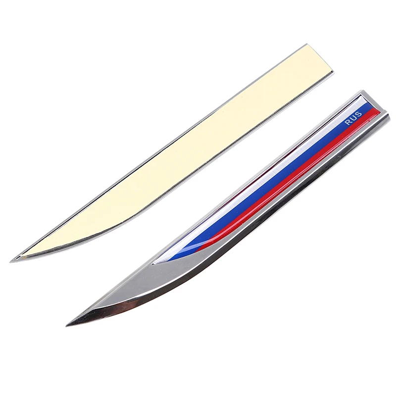 2 предмета крыло Metal Blade Fender 3D автомобильные наклейки России письмо стран с