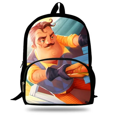 ZA3170 16-дюймовый Mochila Infantil игра Рюкзак Hello сосед сумка для Детский подарок мягкие рюкзаки для мужчин Для женщин сумки с узором для подростков - Цвет: ZA3170