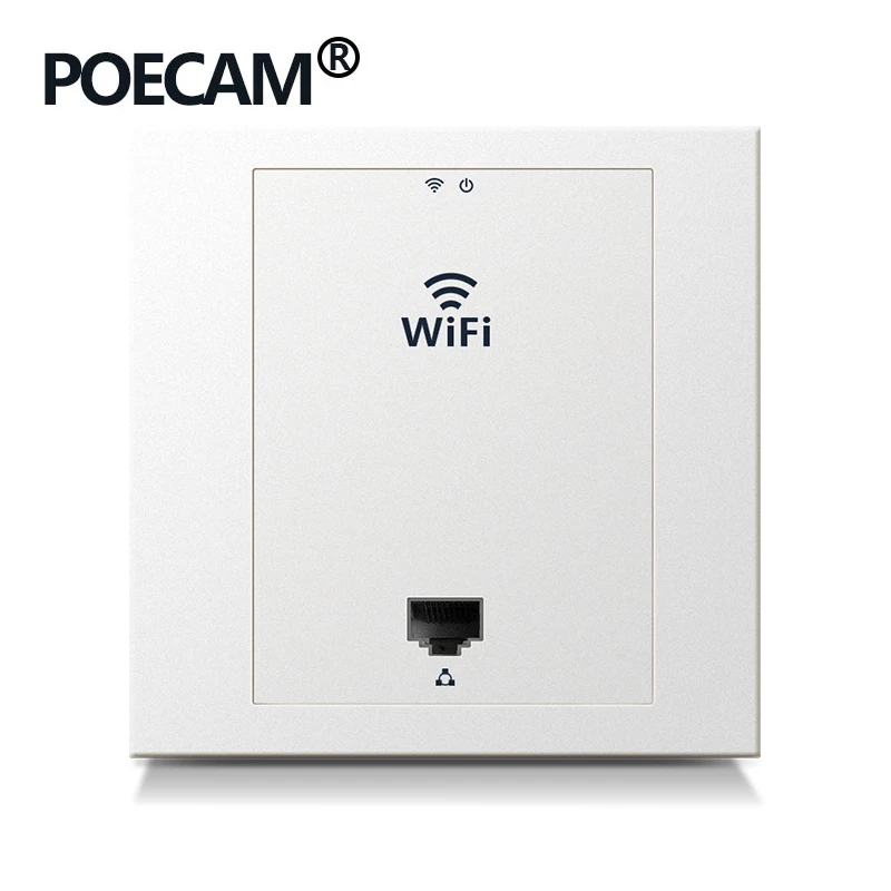 

2.4G 300Mbps wireless router repeater 86 pannel AP type wifi in wall access point Optional poe 24V or 110V to 220V