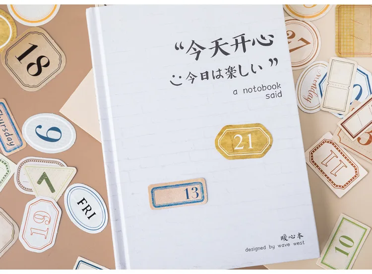 45 pcs/pack Retro Chronology Bullet Journal Decorative Stickers Scrapbooking Stick Label Diary Stationery Album Stickers