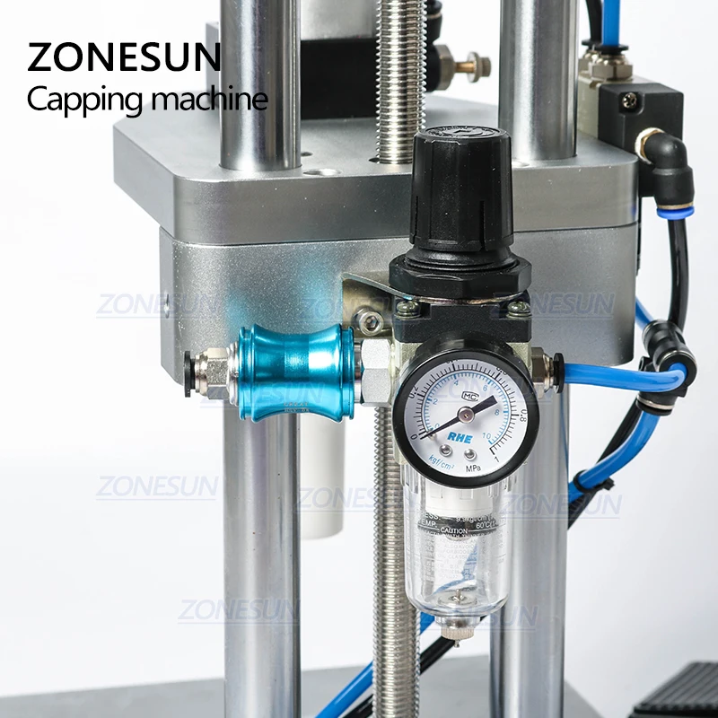 ZONESUN флакон укупорочные Стекло машина для укупорки бутылок гофрируя парфюма