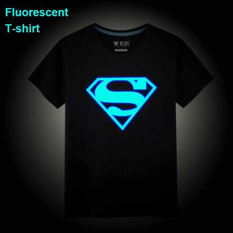 13 Летний неоновые, флуоресцентные музыки «Супермен», «Бэтмен» с принтом Повседневное «унисекс» для мальчиков и девочек, футболки из хлопка с Майки футболки Для мужчин футболка - Цвет: 13