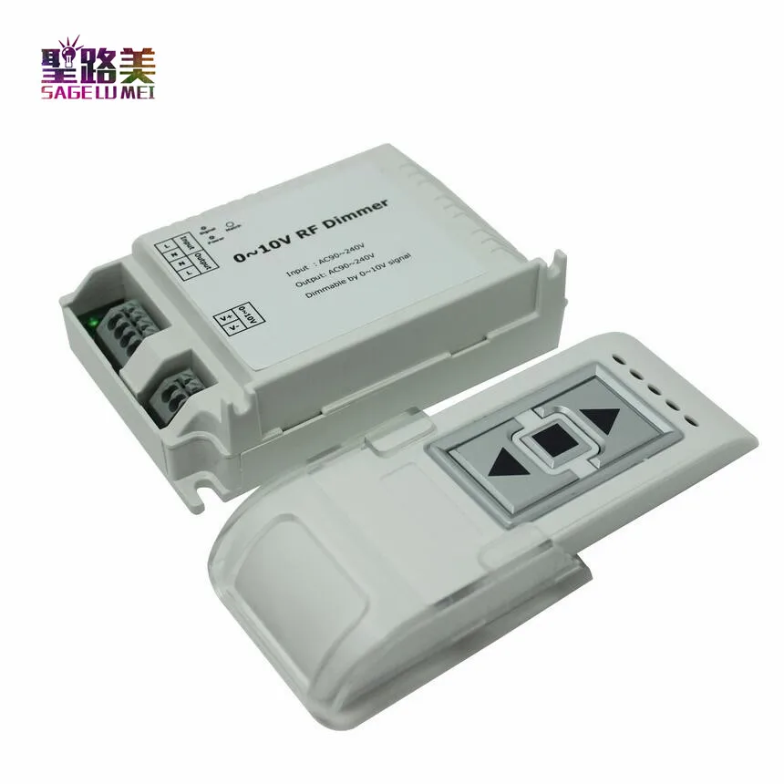 AC110V-220 V Высокая Напряжение светодиодный RF Диммер DM015 1 канал 0-10В 1CH задней кромки затемнения 3 ключа с пультом дистанционного управления светодиодный RF Диммер Управление