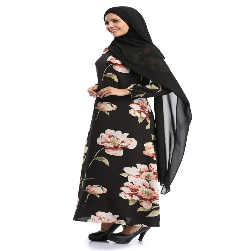 Женские длинные мусульманские платья абайя элегантные модные повседневные