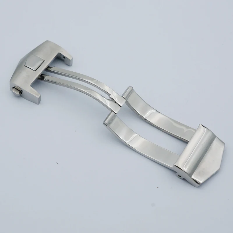 MAIKES 18mm 20mm NEW High Quality Stainless Steel Deployment Solid Butterfly Buckle Watch Band Strap Clasp For Watch Men