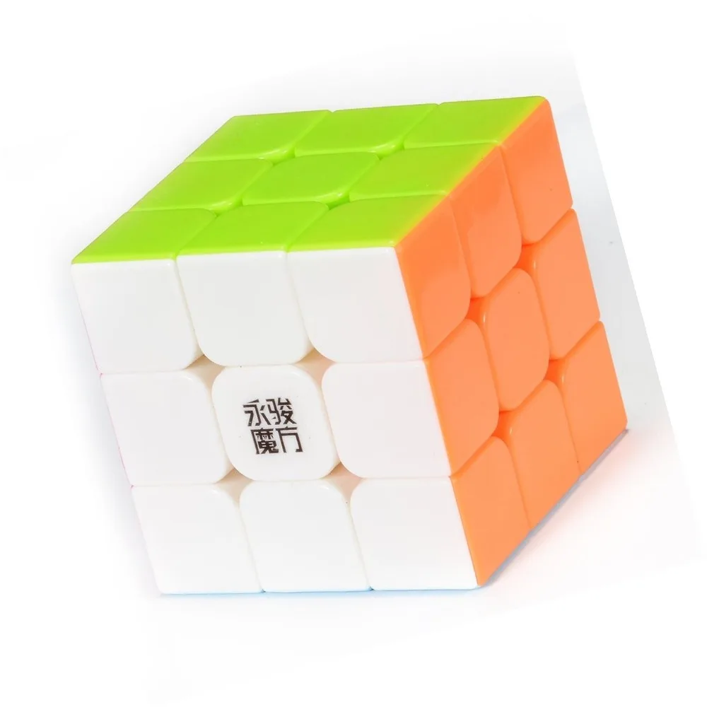 YJ Stickerless Yulong Plus 3x3x3 скоростной магический куб головоломка твист Высокая Яркая