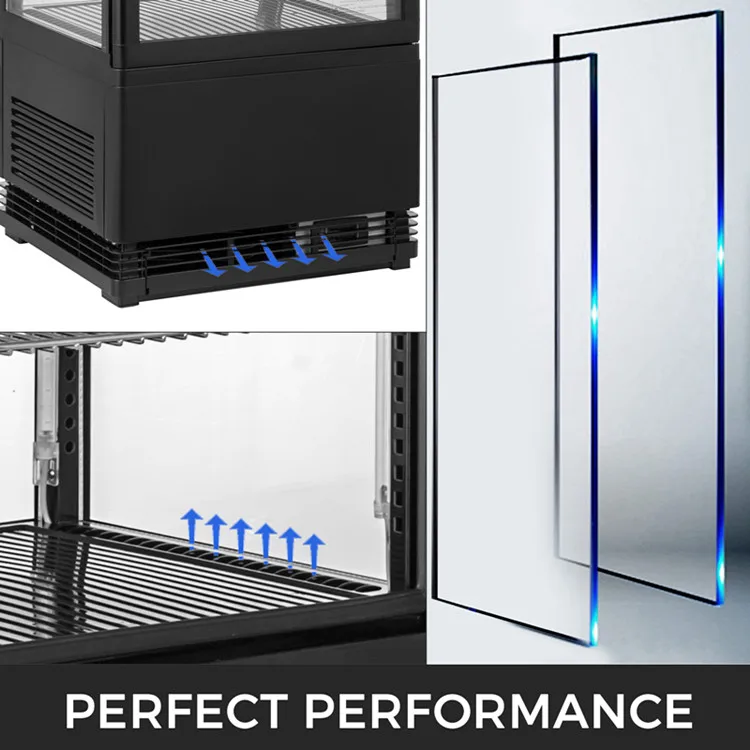 

Commercial Beverage LED Lighted Display Refrigerator Merchandiser 3.46cu. ft.