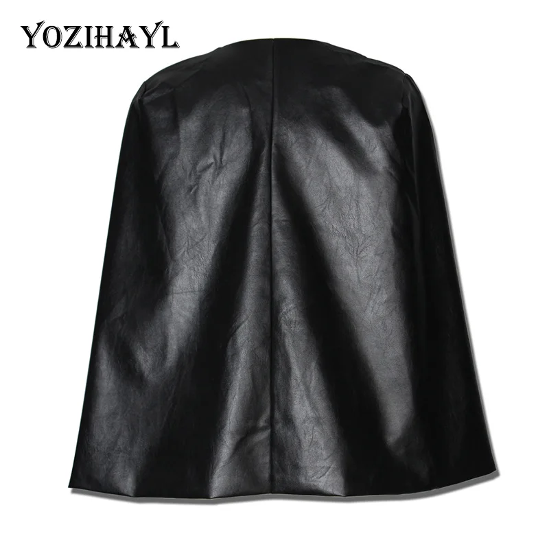 Yozihayl 2018 новый весенне осенний открытый передний искусственный кожаный пиджак