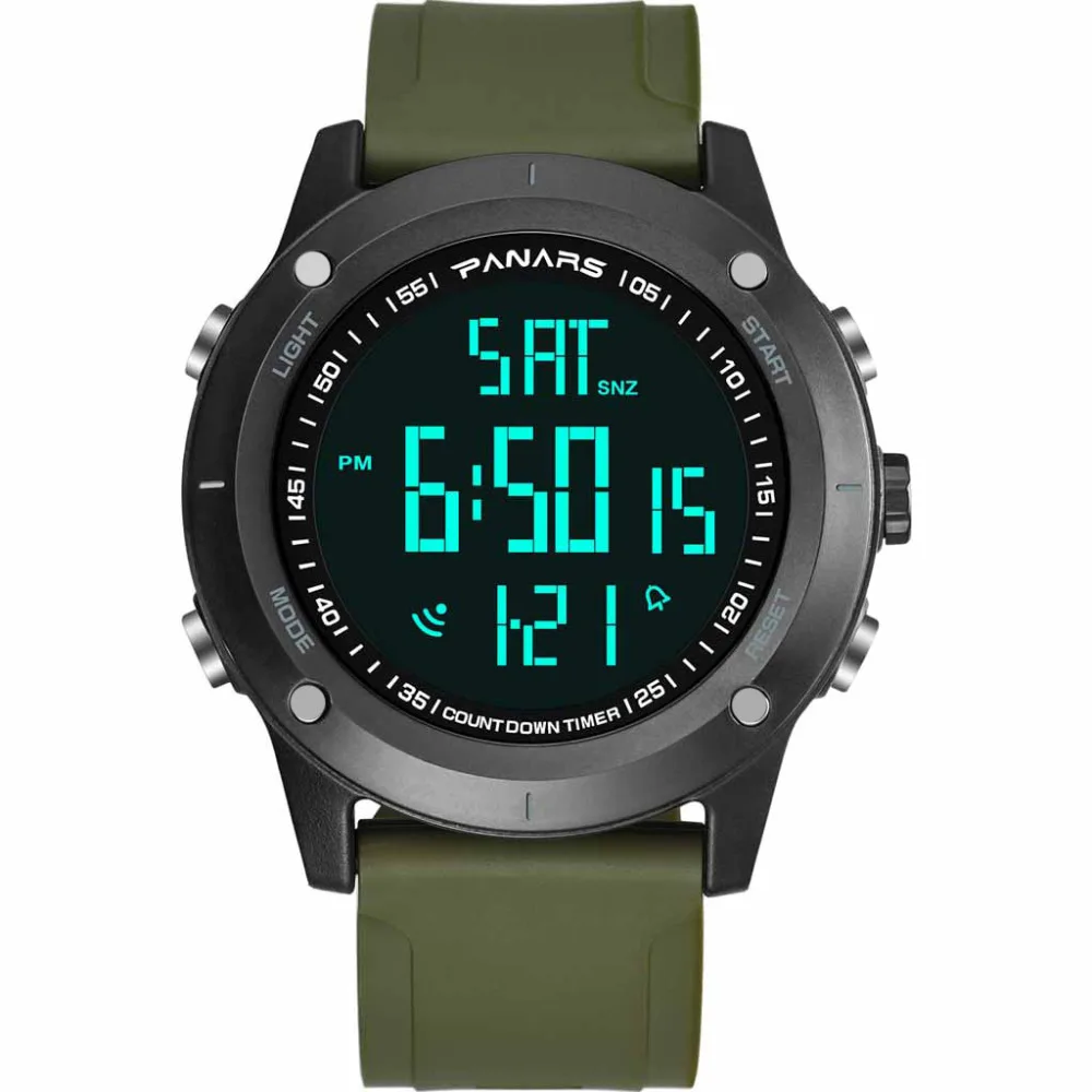 

Reloj Deporte Functional Sports Waterproof Date Display Luminous Alarm Clock Men's Electronic Watch relojes deportivos mujer *A