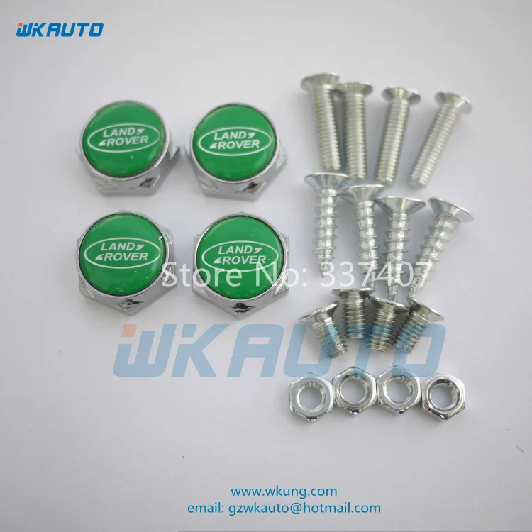 16 screws 4pcs=1SET Modern car license plate frame |