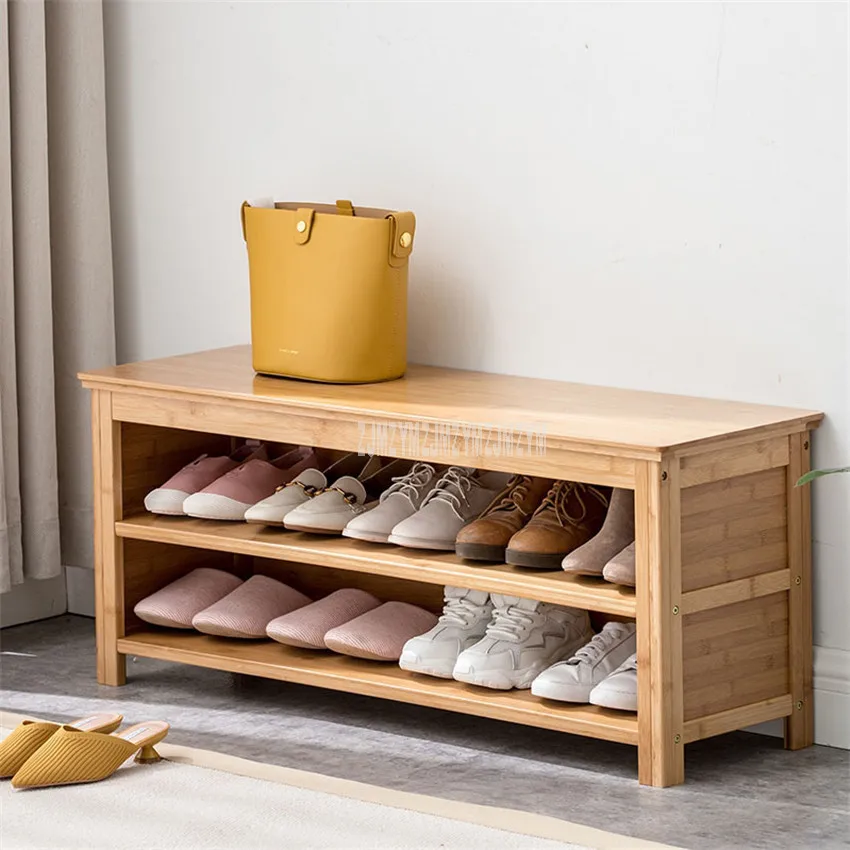 Простой современный Стиль двери многофункциональный обувной шкаф 2 Слои Обувь из