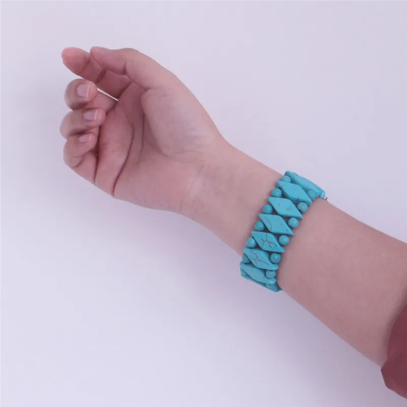 LuReen Бирюзовый ремешок для часов ручной работы для iWatch Apple, эластичный ремешок для часов, женский ремешок для часов 38 мм/42 мм, браслет