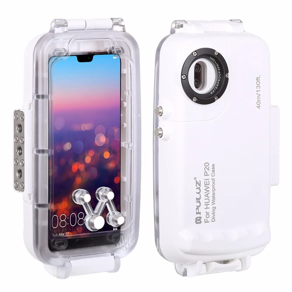 PULUZ для huawei P20/P20 Pro Чехол для дайвинга mate 20 Pro 40 м/130 футов Водонепроницаемый чехол для фото и видео для подводного плавания