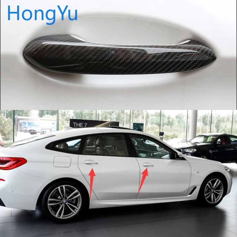 Для BMW 6 серии GT G32 640i 630i M 2018 2020 авто наружная карбоновая накладка на дверную ручку