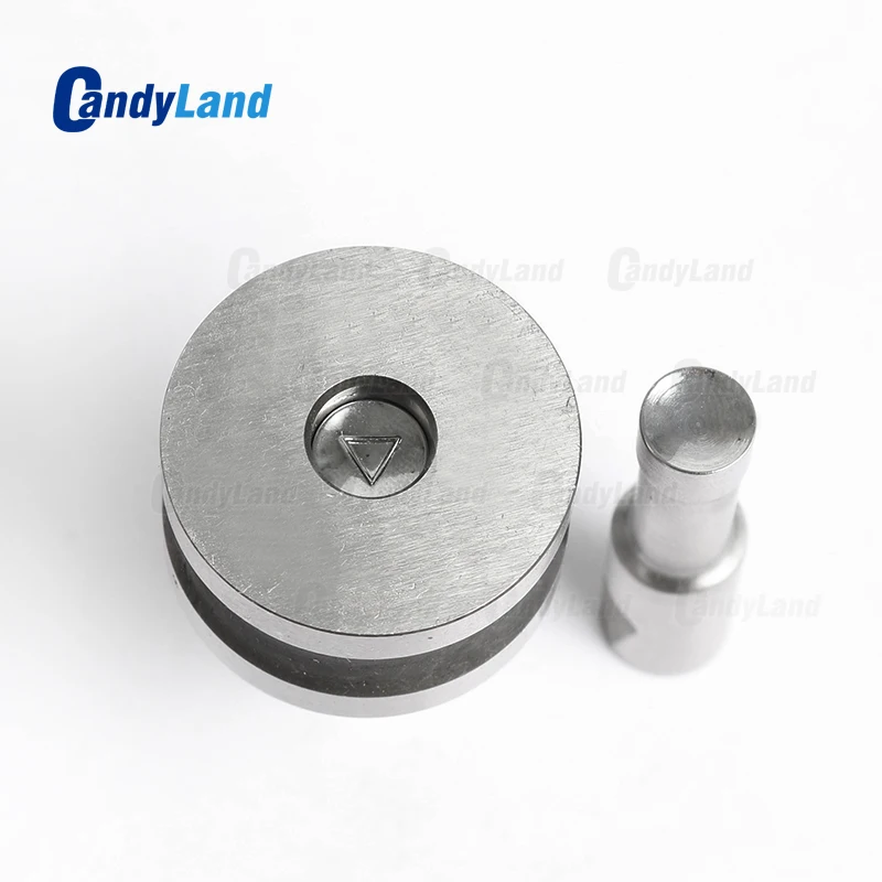 

CandyLand Triangle Milk Tablet Die 3D Punch Press Mold Candy Punching Die Custom Logo Calcium Tablet Punch Die For TDP5 Machine