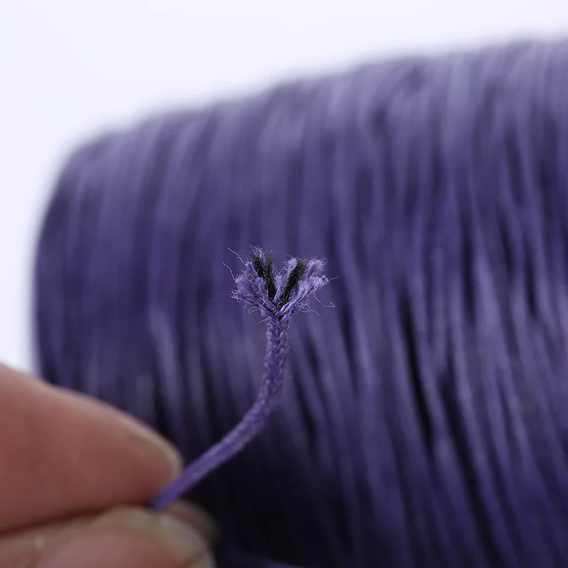 80 м/катушка 1 мм вощеный шнур льняной нить пластиковая веревка DIY ожерелье из