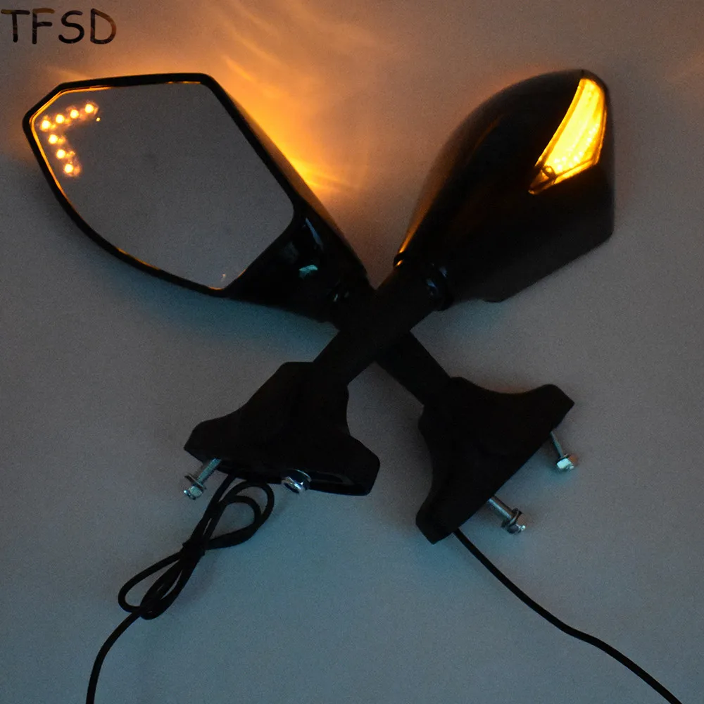 Светодиодный индикатор поворота для мотоцикла зеркальный светильник заднего