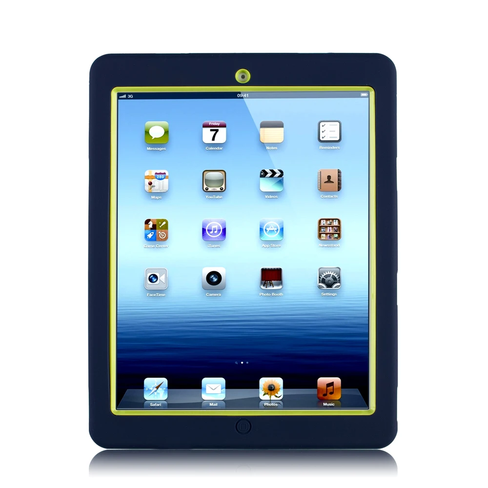 Для iPad 2 3 4 Чехол для детей безопасный противоударный сверхмощный резиновый