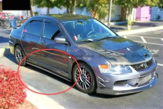 Автомобильный Стайлинг для Mitsubishi Evolution EVO 7 8 9 FRP стекловолокно Damd стиль боковая