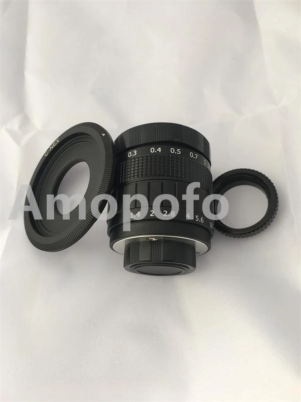 Черный 50 мм f1.4 CCTV TV Lens C mount для Olympus PEN E-P6/E-PL7/E-PL6/E-PL5/E-PM3/E-PM2/E-PL3 + C-M4/3 2 макрокольца |