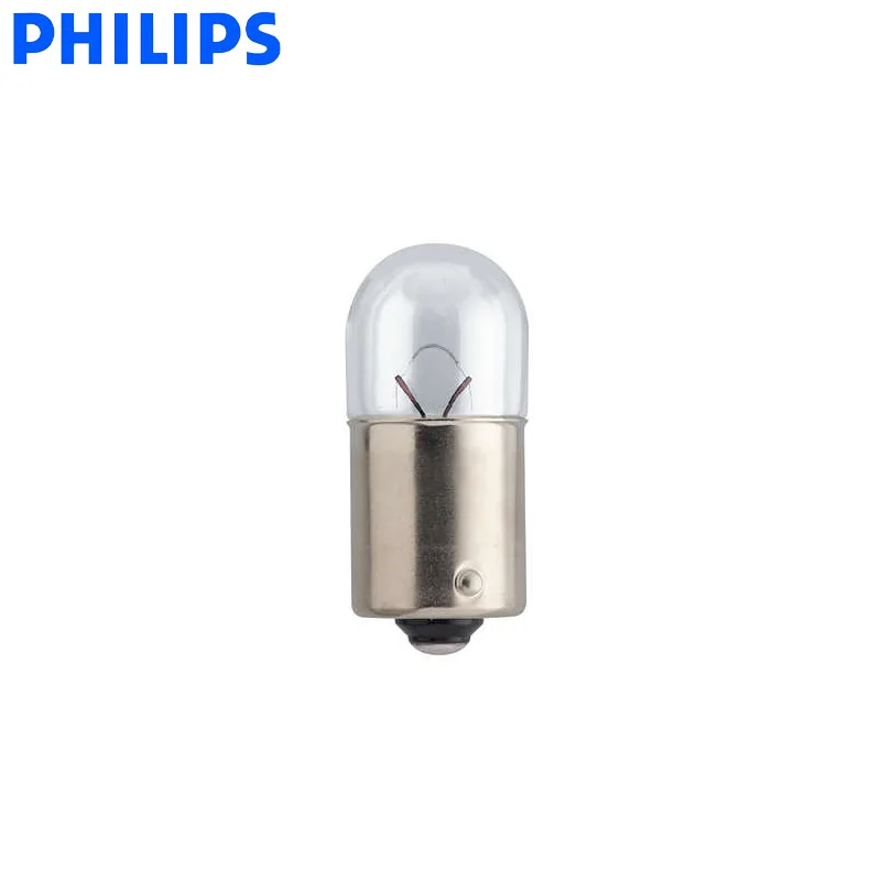 10 шт. Philips R5W 12В 5 Вт BA15s Стандартный автомобильный сигнал поворота светильник позиции светильник парковочный противотуманный фонарь светильник 12821CP