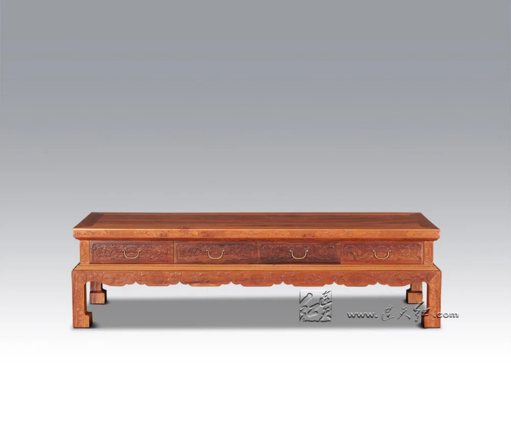 2 м* 0,5 м Гостиная ТВ стол палисандр мебель для дома Padauk резьба Consold боковой стол Китайский Стиль Calssical Redwood ТВ шкаф
